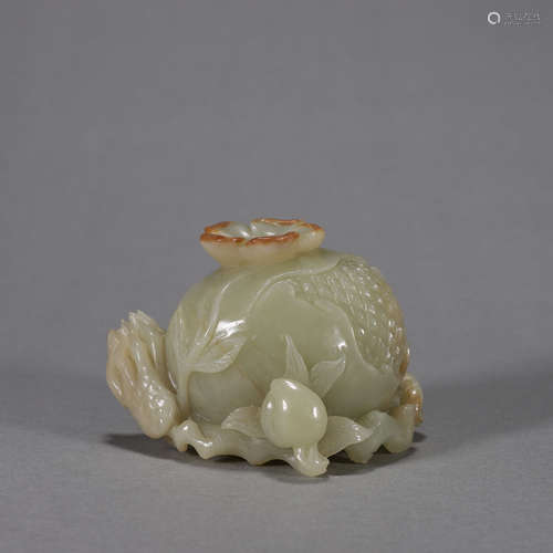 A jade fruit ornament