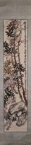 A Chinese flower-and-plant painting, Wu Changshuo mark