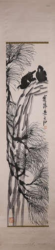 A Chinese painting, Qi Baishi mark