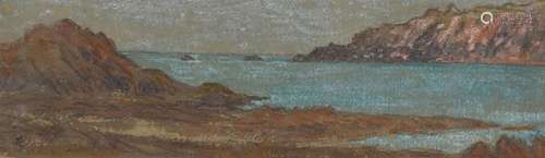 Jean Francis AUBURTIN (1866-1930) "Belle Ile, rochers r...