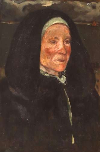 Charles COTTET (1863-1925) "Femme de l'Ile de Sein"...