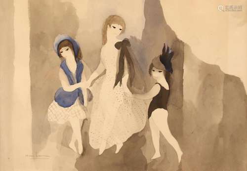 Marie LAURENCIN (1883-1956) "Jeune fille et enfants&quo...