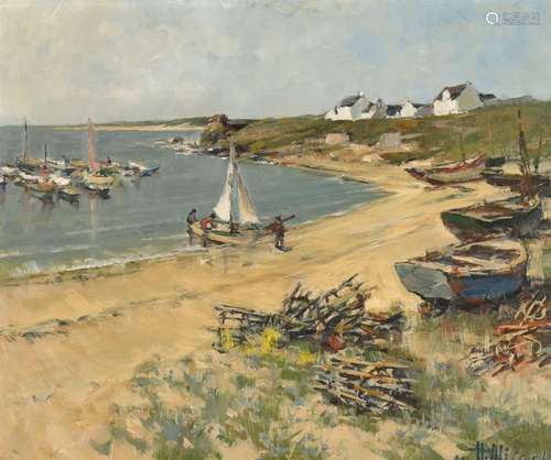 Henri MILOCH (1898-1979) "Pointe de Trévignon, Trégunc&...