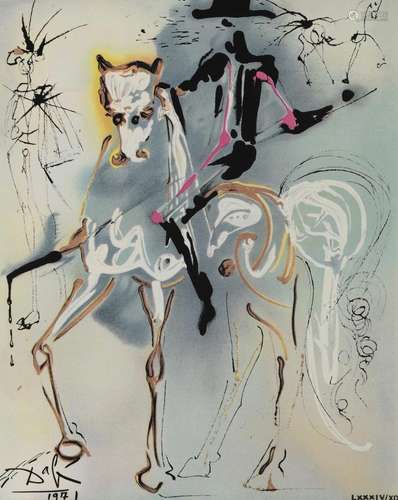 Salvador DALI (1904-1989) "Le Picador" carreau de ...