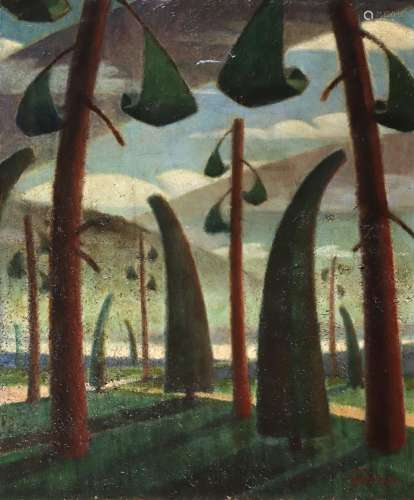 Honoré GLEIZES (1855-1920) "Les arbres fantastiques&quo...