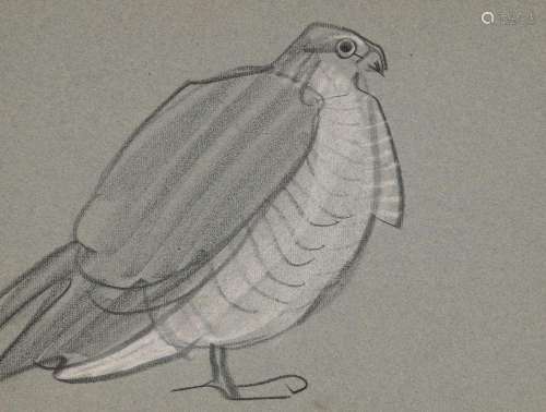 Mathurin MEHEUT (1882-1958) « Oiseau de profil » crayon gras...