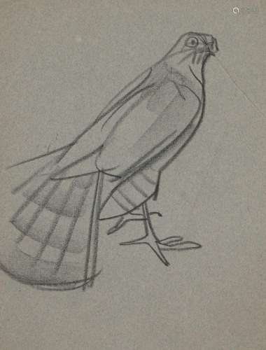 Mathurin MEHEUT (1882-1958) « Oiseau profil droit » crayon g...