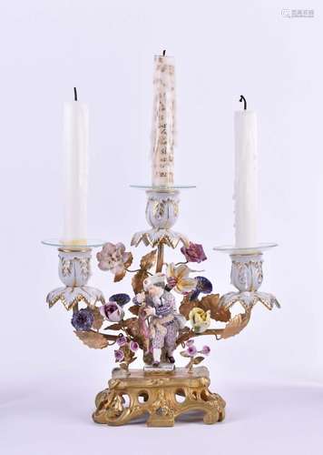 Candlestick Meissen 19th century