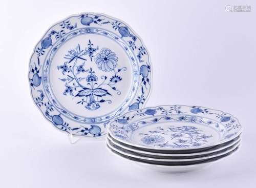 5 dinner plates Meissen