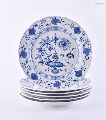 6 dinner plates Meissen