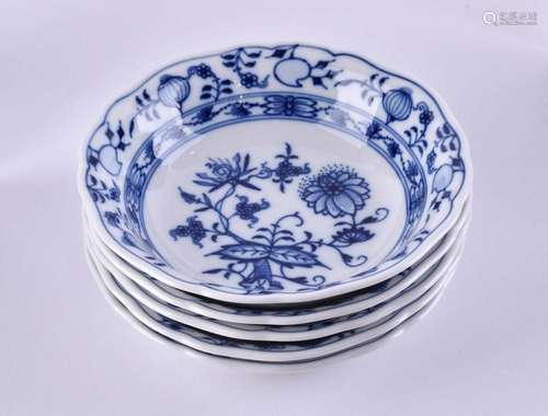 5 fruit bowls Meissen