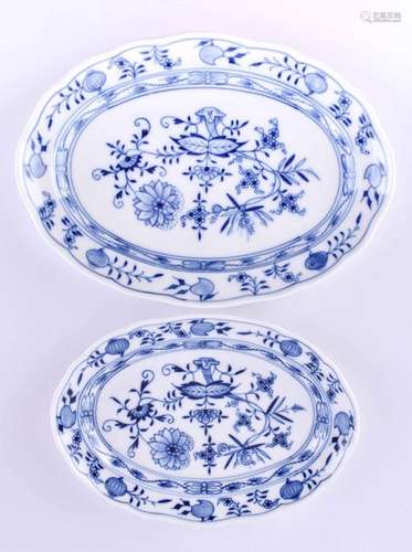 2 serving plates Meissen