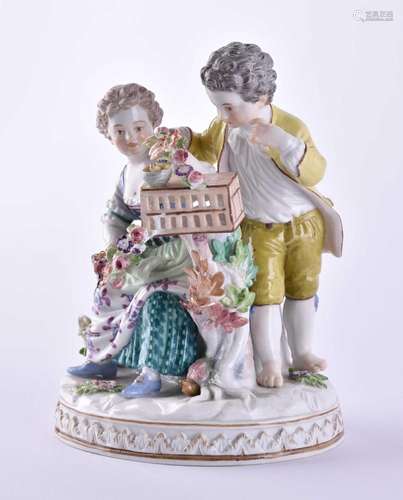 Figure group Meissen 19th century