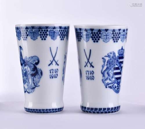 2 anniversary cups Meissen