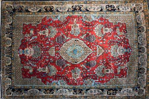 old oriental carpet