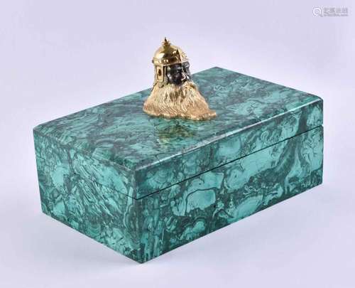 Malachite lidded box Russia