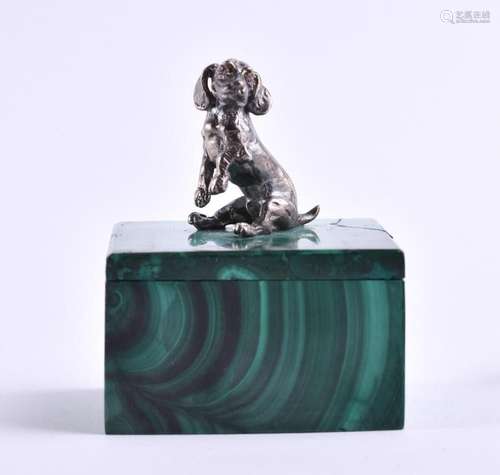 Malachite lidded box Russia