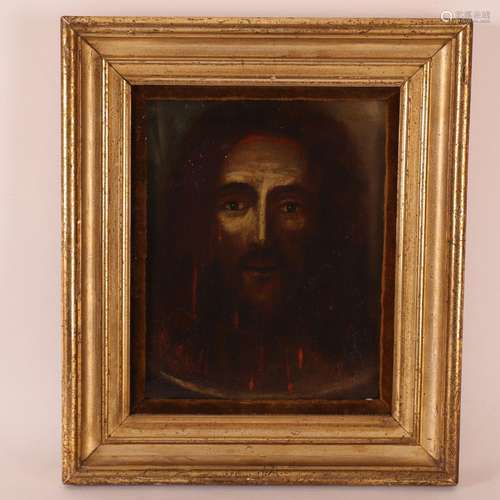 TABLEAU "PORTRAIT DU CHRIST", XIXe<br />
Huile sur...