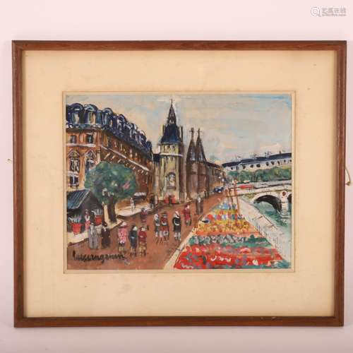 TABLEAU "ÎLE SAINT-LOUIS, LA CONCIERGERIE" de Luci...