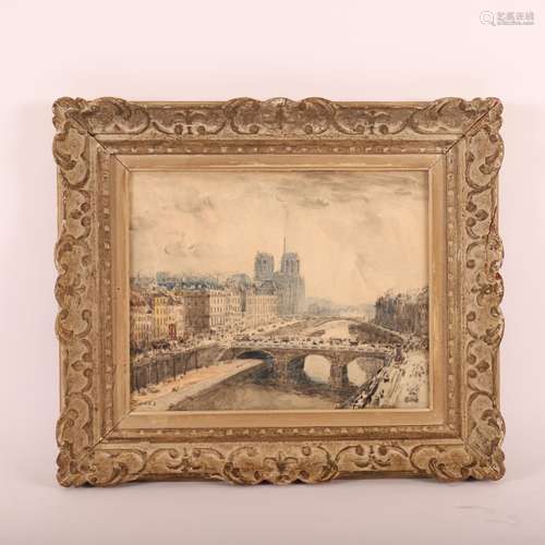 TABLEAU "VUE DES QUAIS NOTRE-DAME" de Frank BOGGS ...