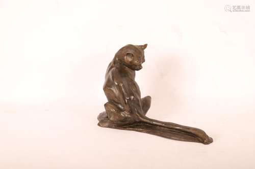 SCULPTURE "LA CHATTE DADINE" EN BRONZE de José Mar...