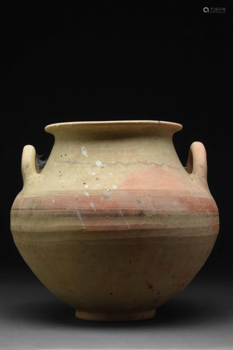 GREEK MESSAPIAN TERRACOTTA STAMNOS