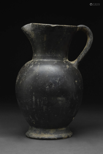 ETRUSCAN POTTERY BUCCHERO WARE OINOCHOE