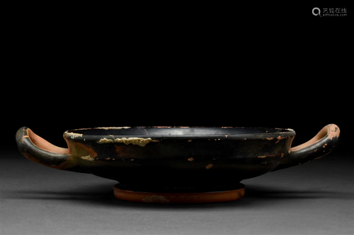 GREEK ATTIC BLACKWARE KYLIX