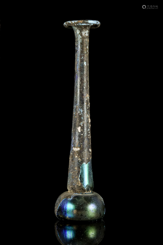 ROMAN GLASS CANDLESTICK UNGUENTARIUM