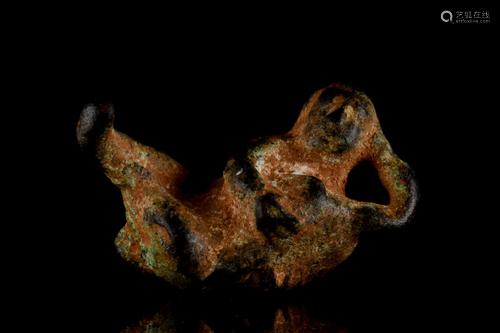 ROMAN BRONZE LEDA AND THE SWAN FIGURINE