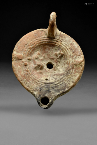 ROMAN TERRACOTTA OIL LAMP WITH CUPID AND VENUS