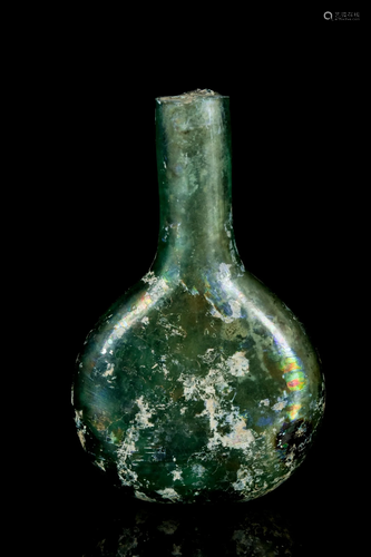 ROMAN GLASS PILGRIM FLASK