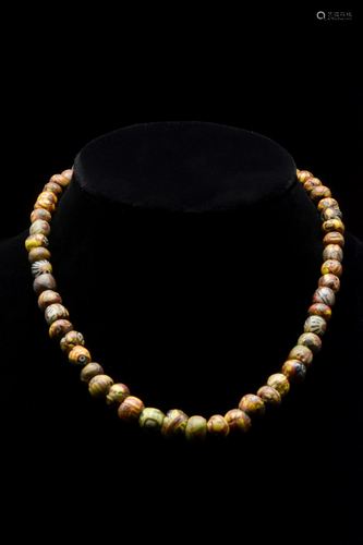 ROMAN MILLEFIORI BEADED NECKLACE