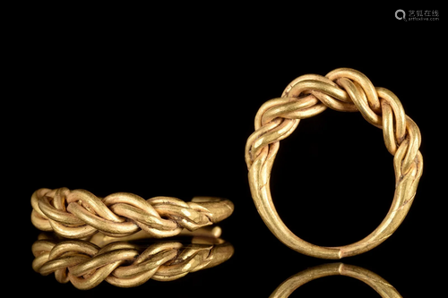 VIKING GOLD TWISTED RING