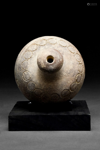 BYZANTINE CERAMIC "GREEK FIRE" HAND GRENADE