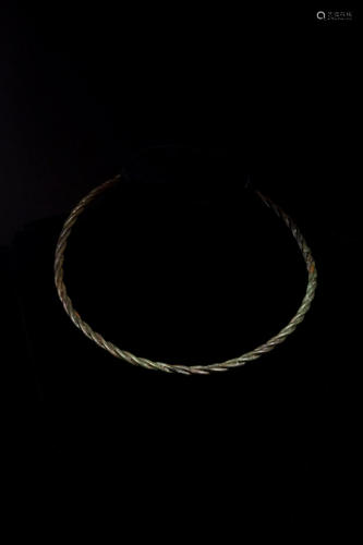 VIKING BRONZE TWISTED NECK TORC