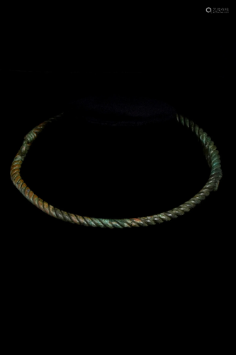 VIKING BRONZE TWISTED NECK TORC