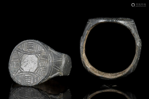 CRUSADERS ERA BRONZE RING WITH STAR OF BETHLEHEM