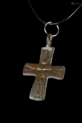 BYZANTINE BRONZE CROSS PENDANT