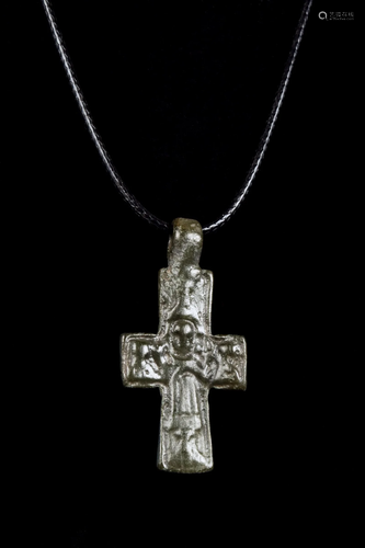 BYZANTINE BRONZE CROSS PENDANT