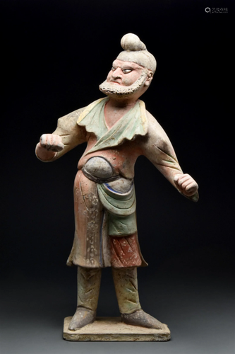 RARE CHINESE TANG DYNASTY TERRACOTTA SOGDIAN GROOM - TL TEST...