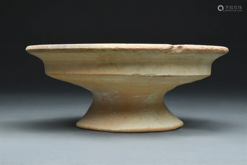 INDUS VALLEY HARAPPAN POTTERY FOOTED BOWL