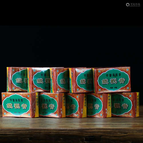 九十年代 原装九十年代国营北硿华侨茶厂--碳焙铁观音十盒