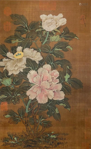 Chinese Ink Painting,Song Huizong Flower