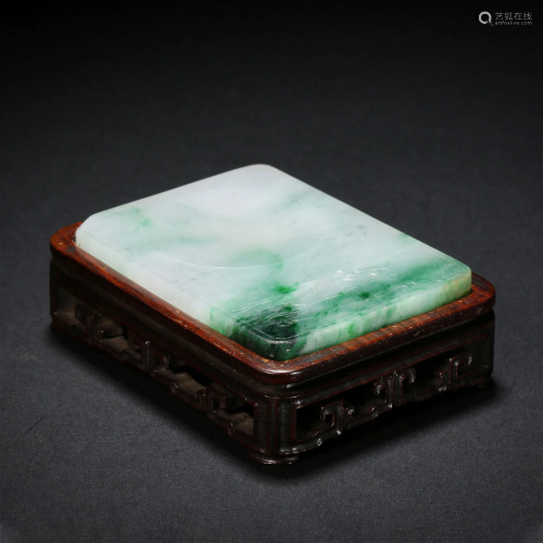 Qing Dynasty, Jadeite Inkstone