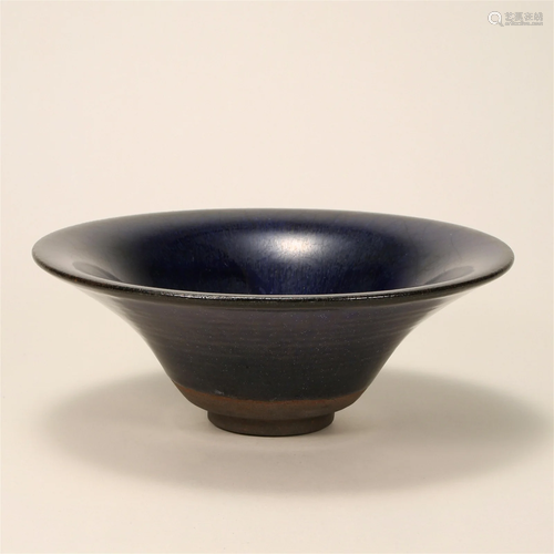 Song Dynasty,Blu e Glaze Tianmu Bowl