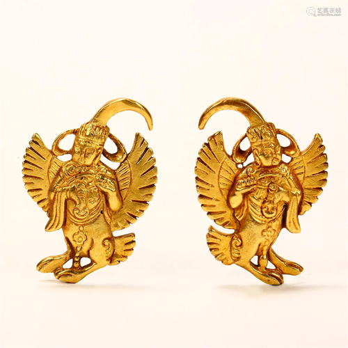 Liao Dynasty, Golden Feitian Eardrop