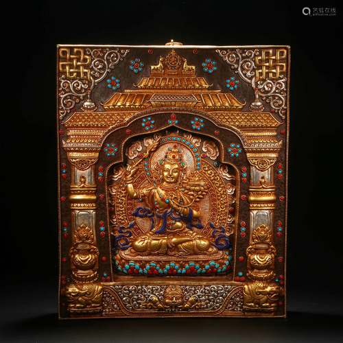 Qing Dynasty,Gilt Niche For Buddha Statue