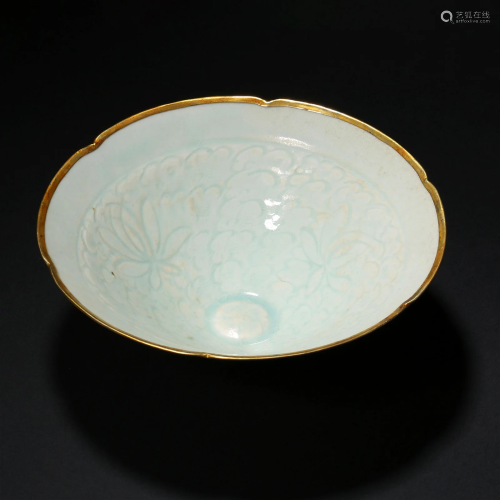 Song Dynasty, Yingqing Flower Wrapped Mouth Bowl