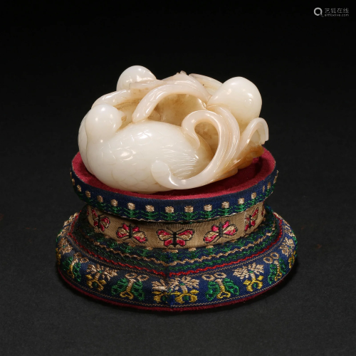 Qing Dynasty,Hetian Jade Bird